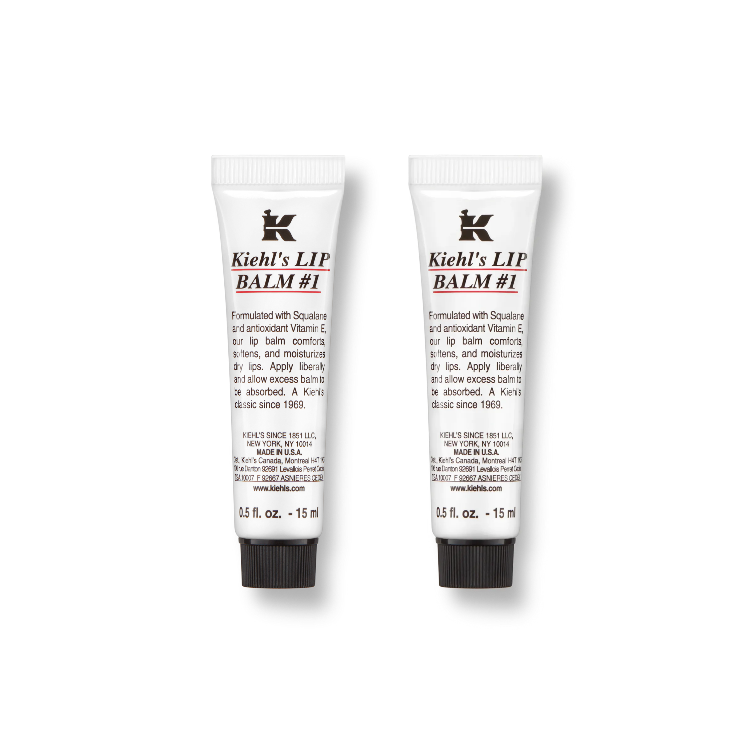 Kiehls Lip Balm 1 Unscented Duo Moisturizing Lip Balm Treatment for Dry Lips 28$